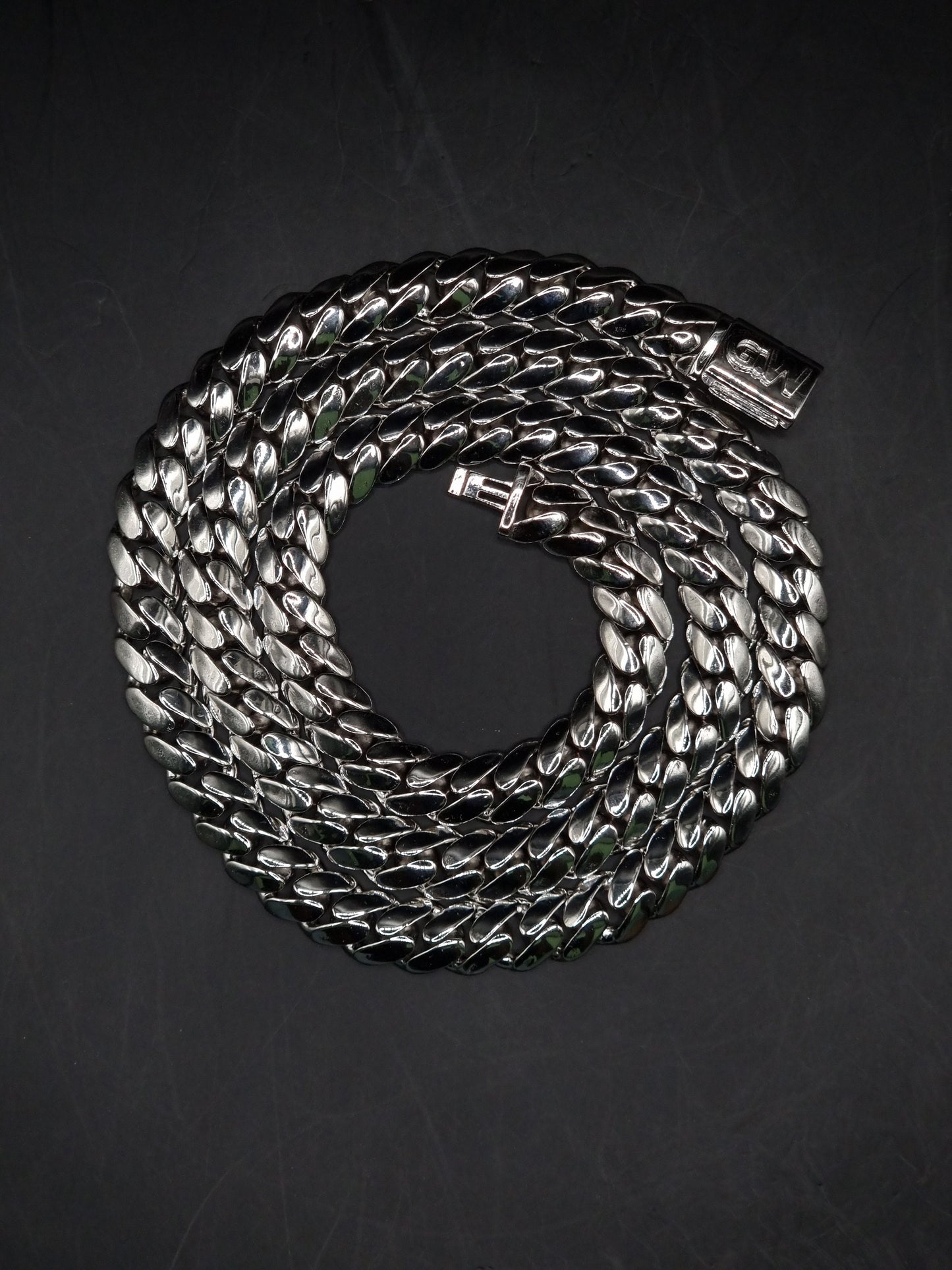 8mm Miami Cuban Link Chain, Men/Women Chain, Cuban Necklace, Available in 925 Sterling Silver/10k Solid Gold