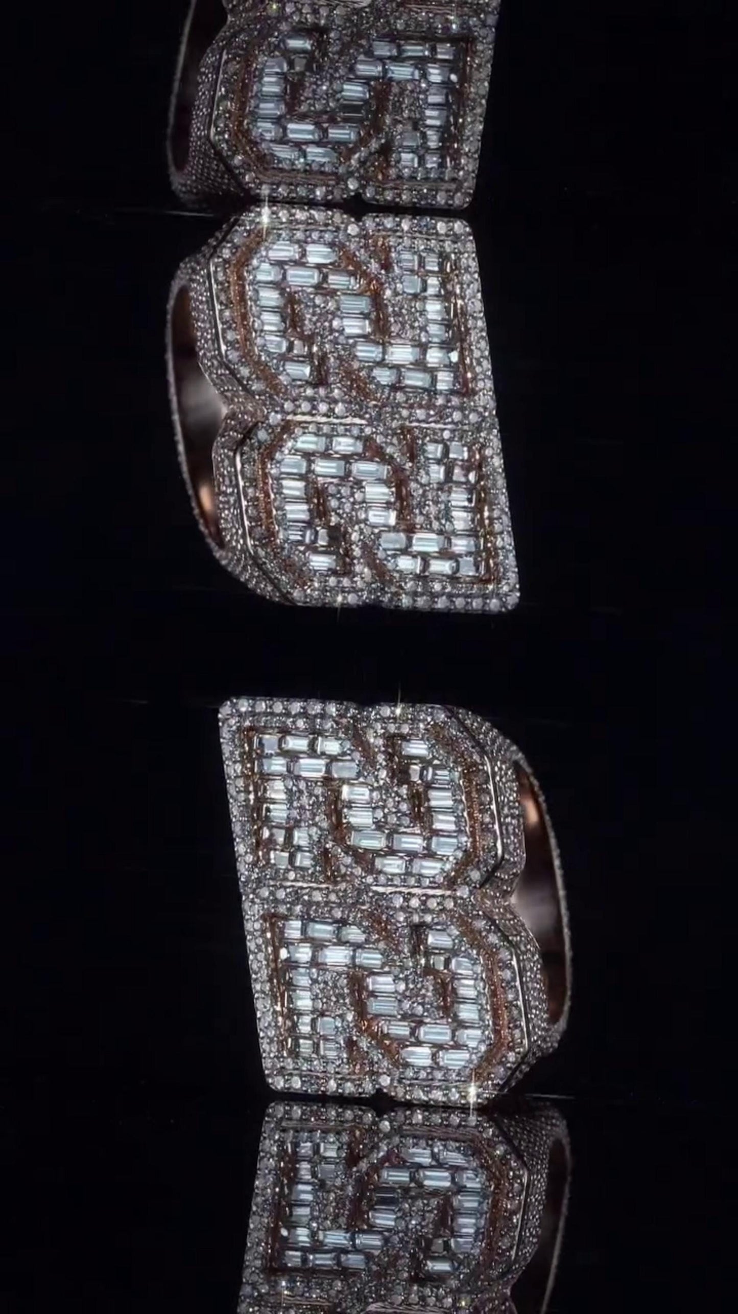 Custom Iced Out Championship Ring, 925 Sterling Silver & VVS Moissanite, Number Ring, Personalized Hip Hop Bling Ring, Men's Statement Ring