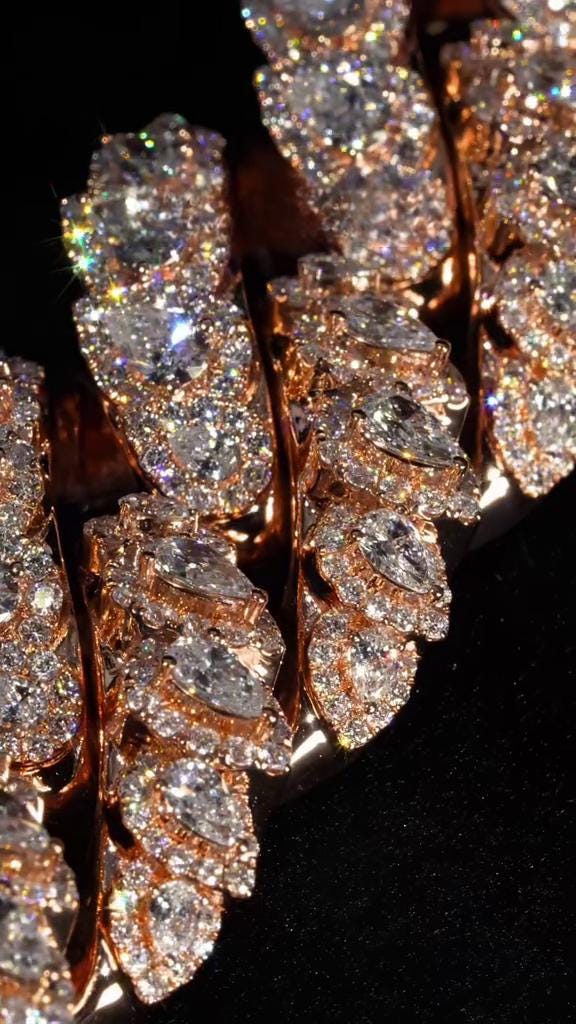 20mm Miami Croc Moissanite Chain Necklace | VVS Iced Out Hip Hop Chain | 925 Sterling Silver | Luxury Custom Jewelry