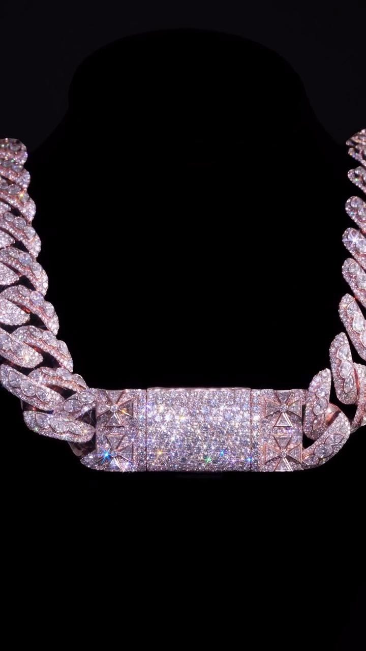 28mm Moissanite Miami Cuban Link Chain | Raised Marquise Pear Oval Cuts | 170ct VVS1 Moissanite | 925 Sterling Silver | Pass Diamond Tester