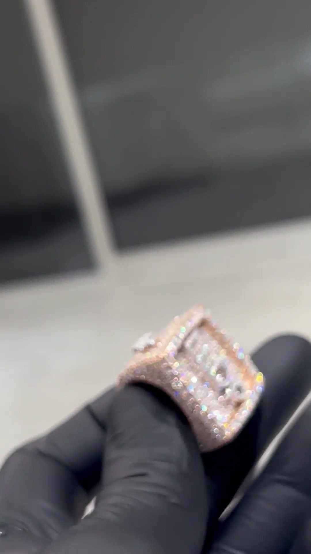 Iced Out Rings for Men, VVS Clarity Cubic Zircon / Moissanite Championship Rings, Statement Rings, Custom Ring, Hip Hop Jewelry Gift