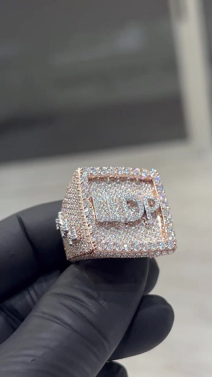 Iced Out Rings for Men, VVS Clarity Cubic Zircon / Moissanite Championship Rings, Statement Rings, Custom Ring, Hip Hop Jewelry Gift