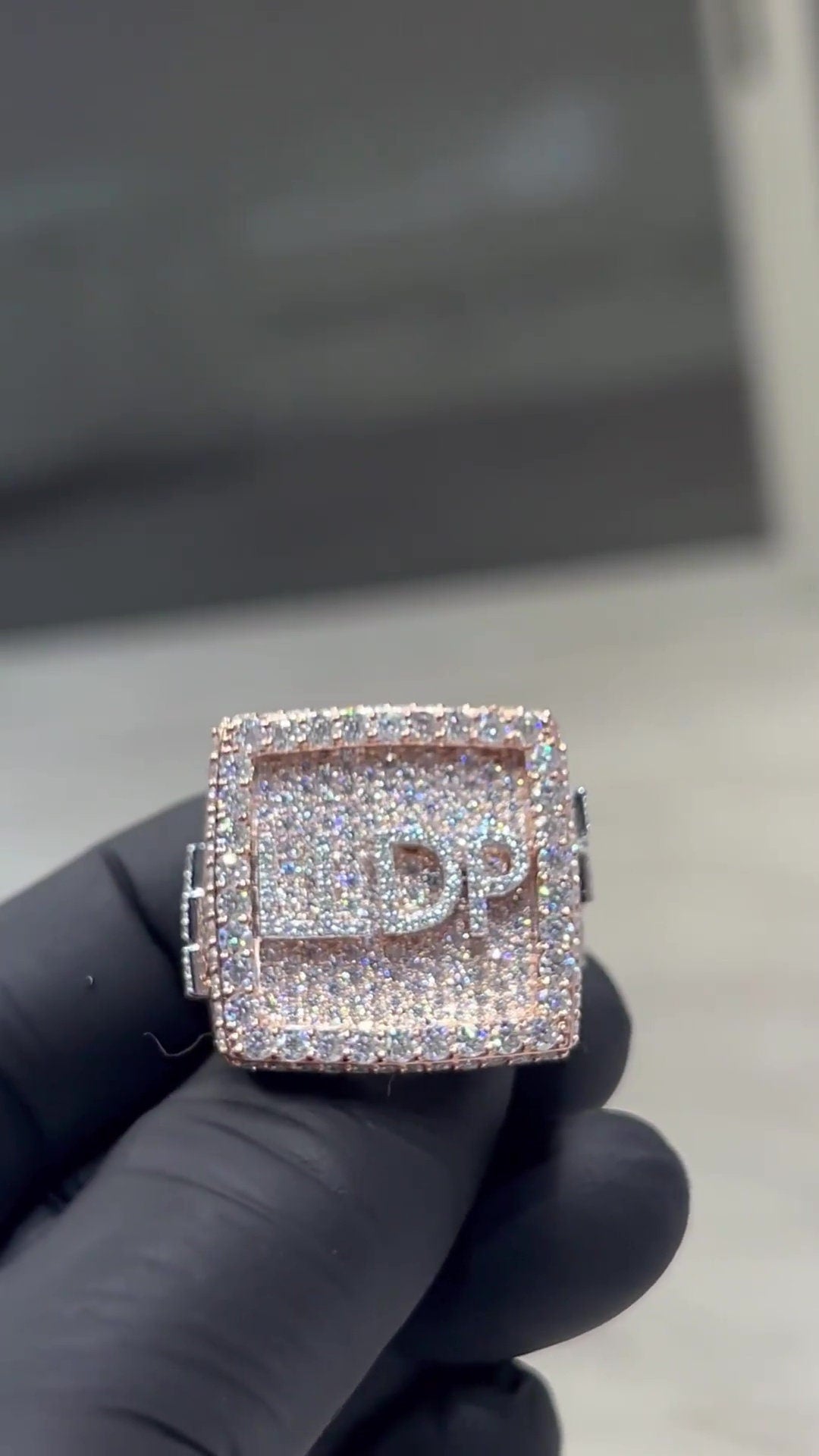 Iced Out Rings for Men, VVS Clarity Cubic Zircon / Moissanite Championship Rings, Statement Rings, Custom Ring, Hip Hop Jewelry Gift
