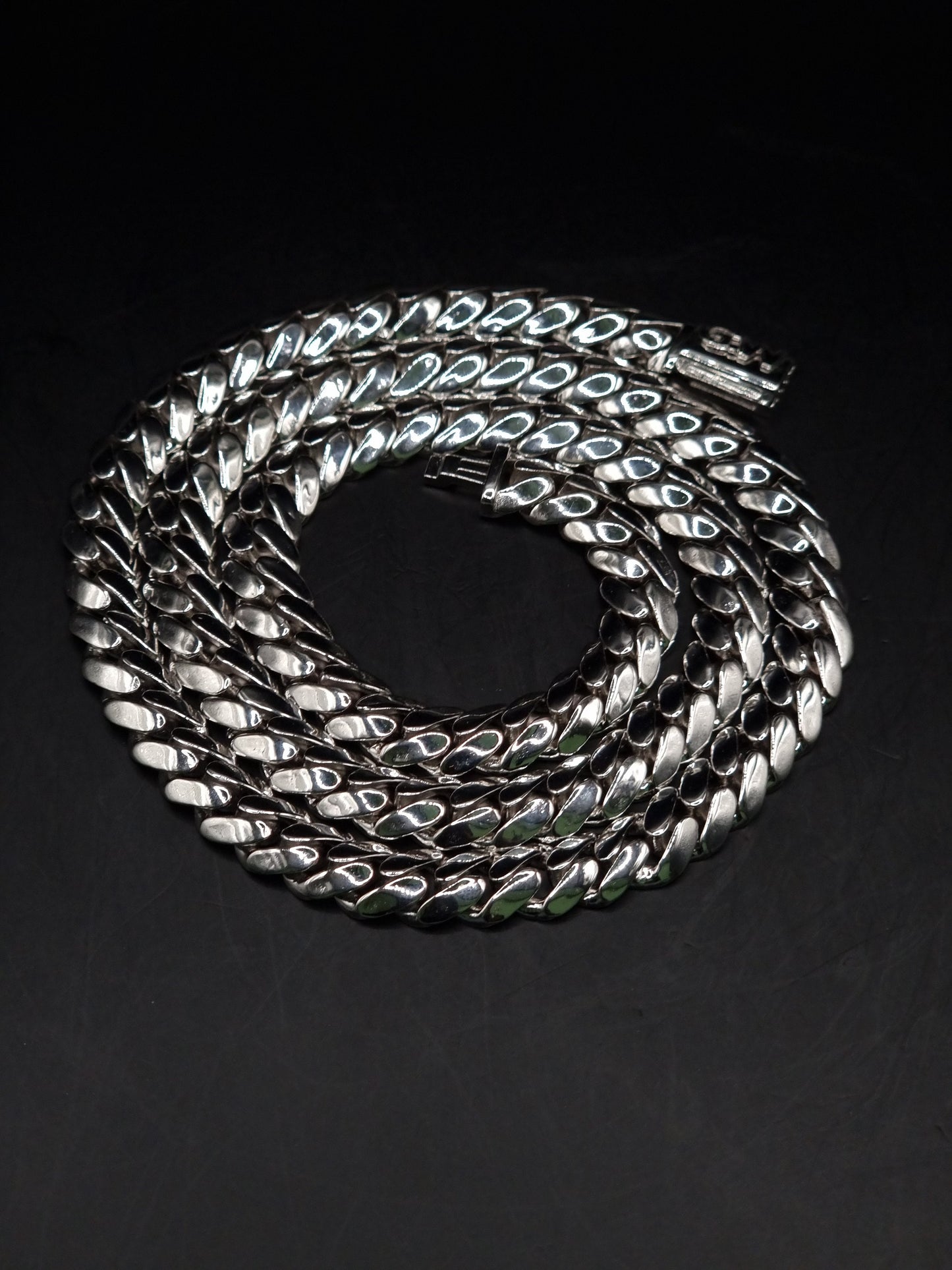 8mm Miami Cuban Link Chain, Men/Women Chain, Cuban Necklace, Available in 925 Sterling Silver/10k Solid Gold