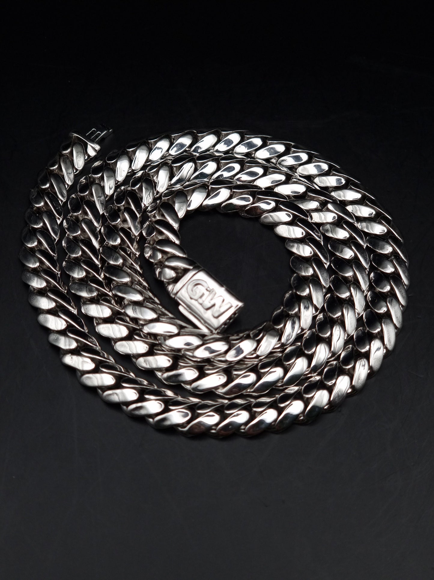 8mm Miami Cuban Link Chain, Men/Women Chain, Cuban Necklace, Available in 925 Sterling Silver/10k Solid Gold