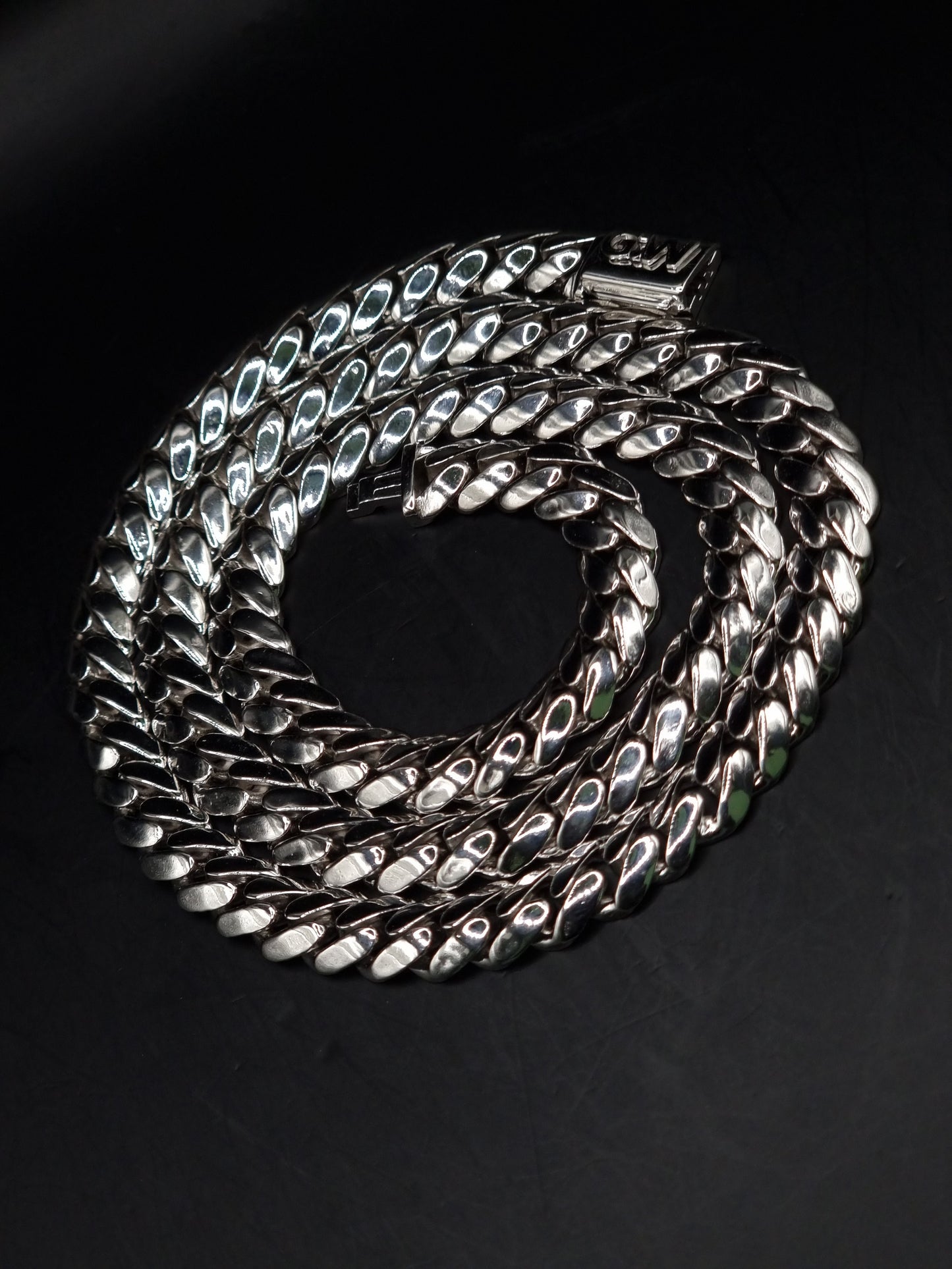 8mm Miami Cuban Link Chain, Men/Women Chain, Cuban Necklace, Available in 925 Sterling Silver/10k Solid Gold