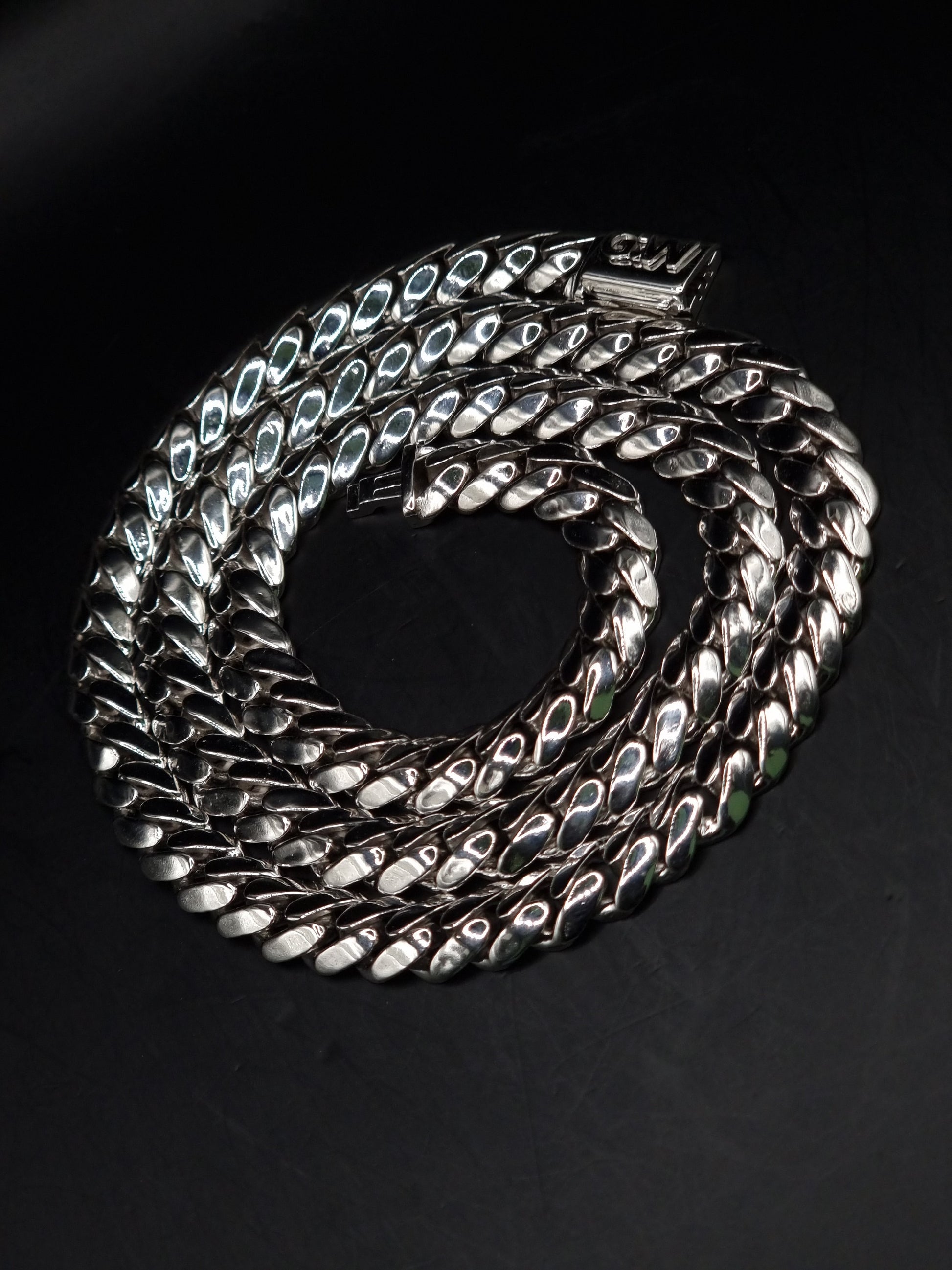 8mm Miami Cuban Link Chain, Men/Women Chain, Cuban Necklace, Available in 925 Sterling Silver/10k Solid Gold
