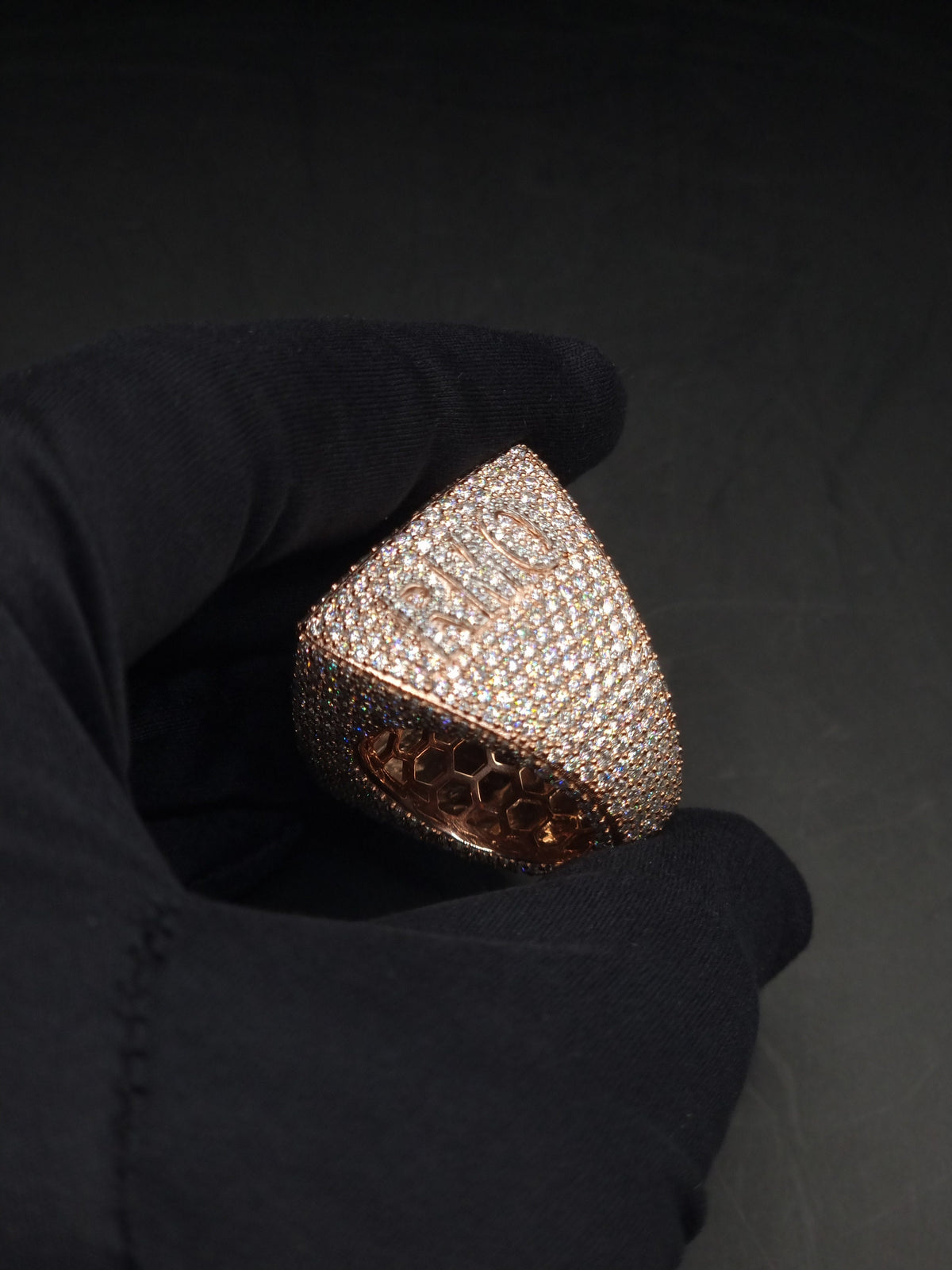Iced Out Rings for Men, VVS Clarity Cubic Zircon / Moissanite Championship Rings, Statement Rings, Custom Ring, Hip Hop Jewelry Gift