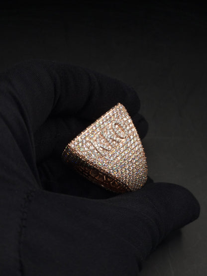 Iced Out Rings for Men, VVS Clarity Cubic Zircon / Moissanite Championship Rings, Statement Rings, Custom Ring, Hip Hop Jewelry Gift
