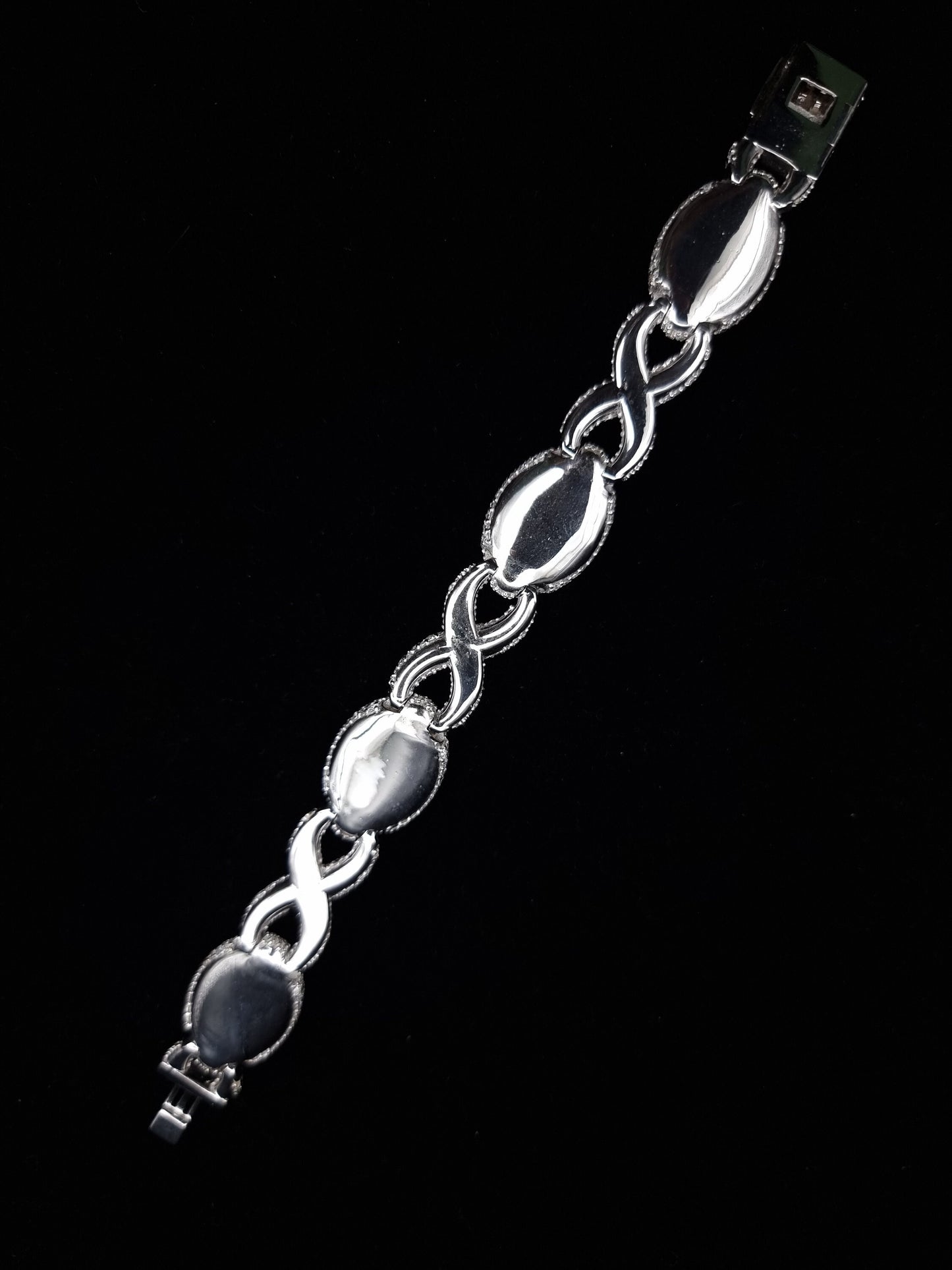 VVS1 Moissanite Evil eye Bracelet, Lab made Ruby Stone, Made in pure 925 Sterling Silver, Pass Diamond Tester, For Men / Women