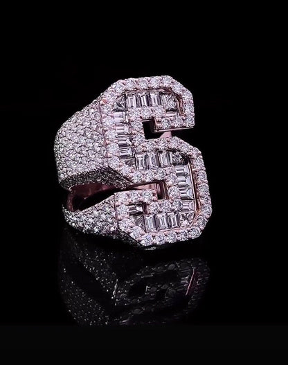 Iced Out Rings for Men, VVS Clarity Cubic Zircon / Moissanite Championship Rings, Statement Rings, Custom Ring, Hip Hop Jewelry Gift