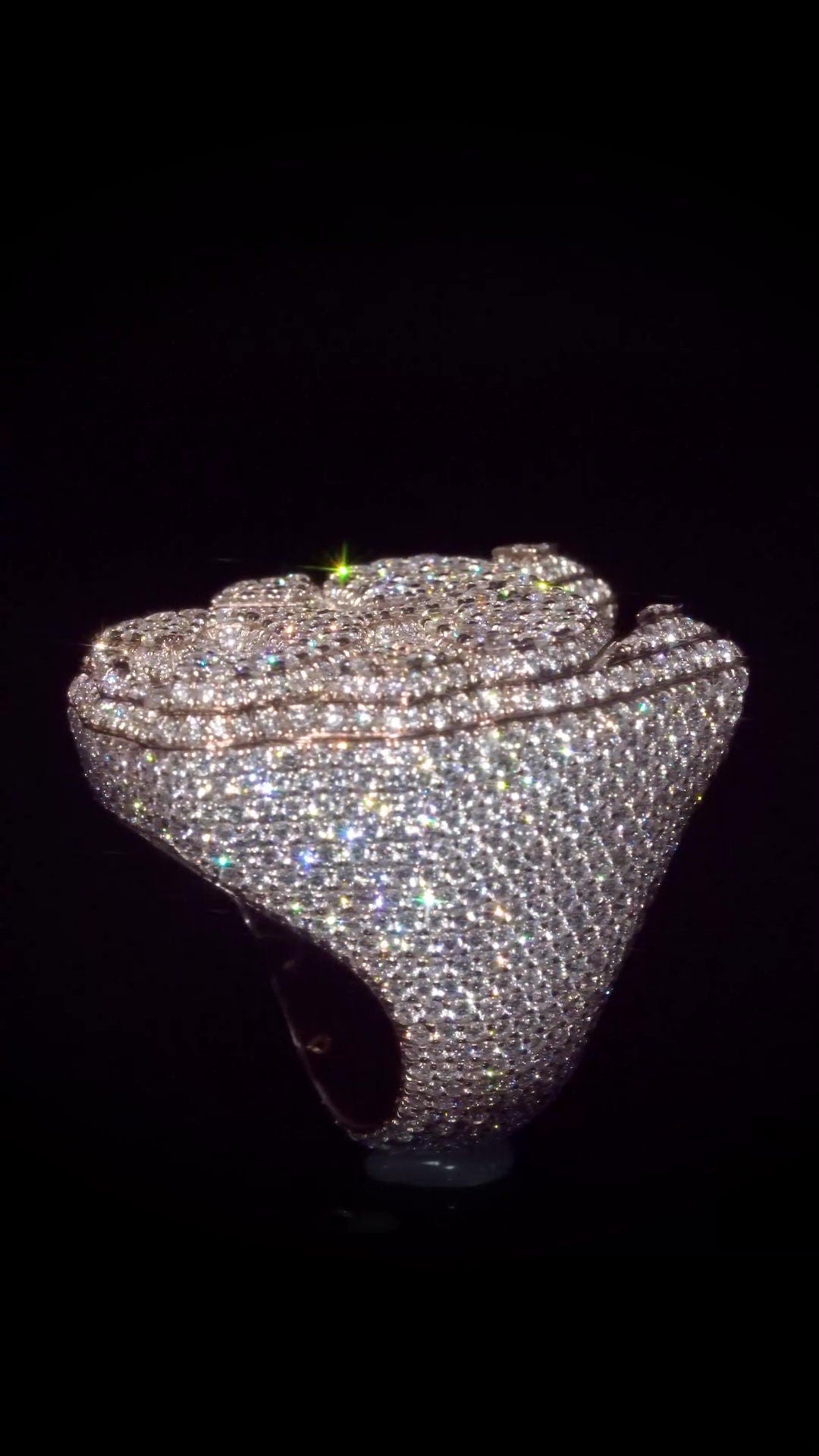 Iced Out Championship Rings for Men | VVS Cubic Zirconia / Moissanite | Custom Hip Hop Statement Rings | Unique Jewelry Gift