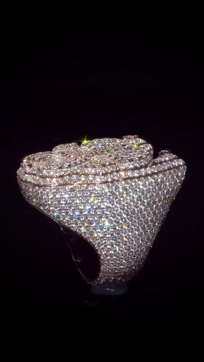 Iced Out Championship Rings for Men | VVS Cubic Zirconia / Moissanite | Custom Hip Hop Statement Rings | Unique Jewelry Gift