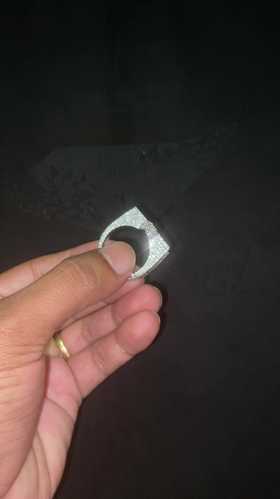 Full Iced Star Shape VVS Moissanite Ring, Hip Hop Bust down Bling Ring, 925 Silver Champion Ring For Men, Pass diamond test