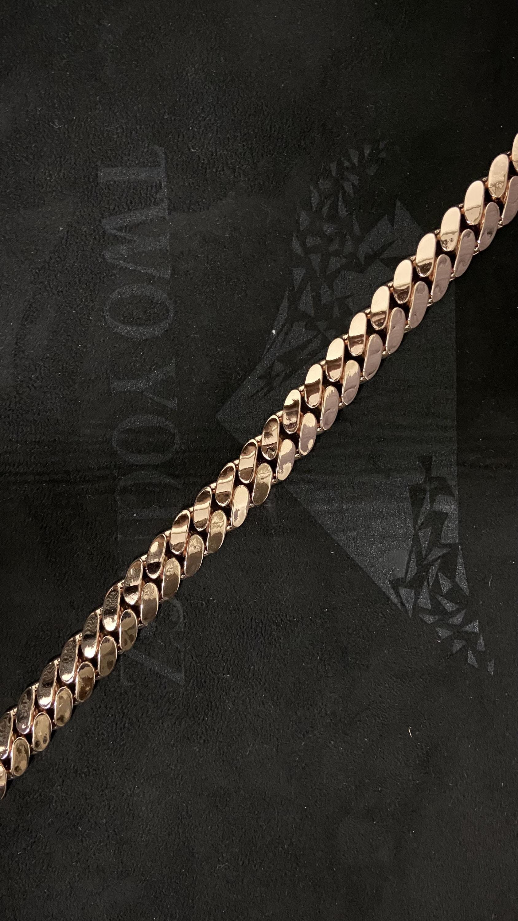 15mm Miami Cuban Link Chain, Iced Lock Box, Men/Women Chain, Cuban Necklace, Available in 925 Sterling Silver/10k Solid Gold