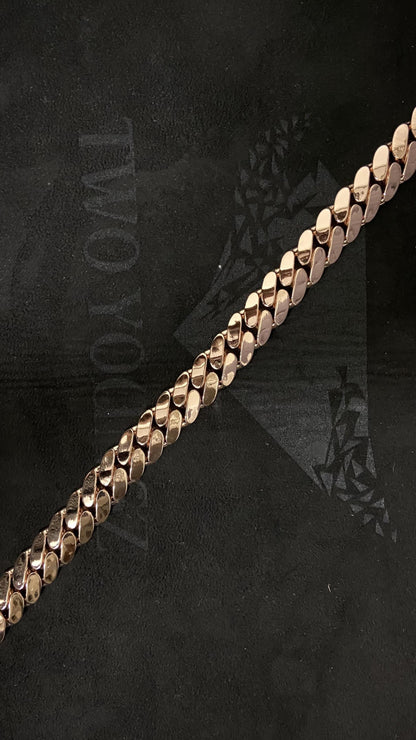 15mm Miami Cuban Link Chain, Iced Lock Box, Men/Women Chain, Cuban Necklace, Available in 925 Sterling Silver/10k Solid Gold