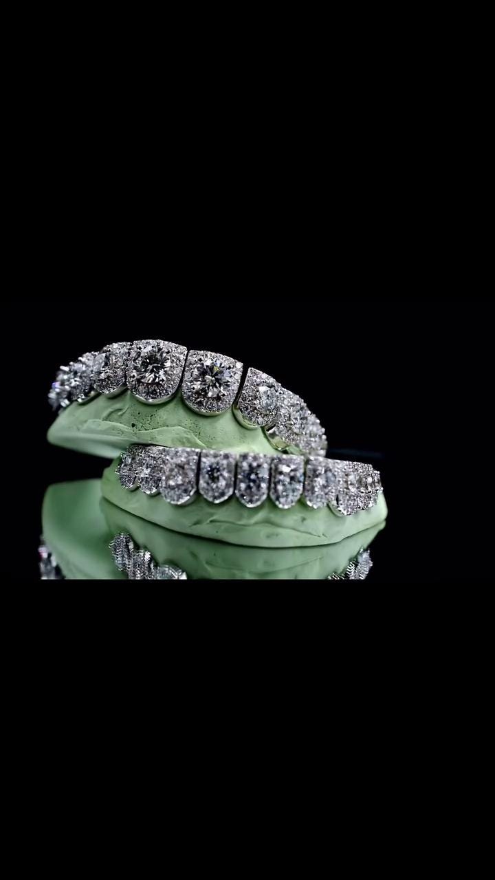 Solitaire Halo set VVS Moissanite Perm Cut Grillz 925 Sterling Silver, Pass Diamond Test