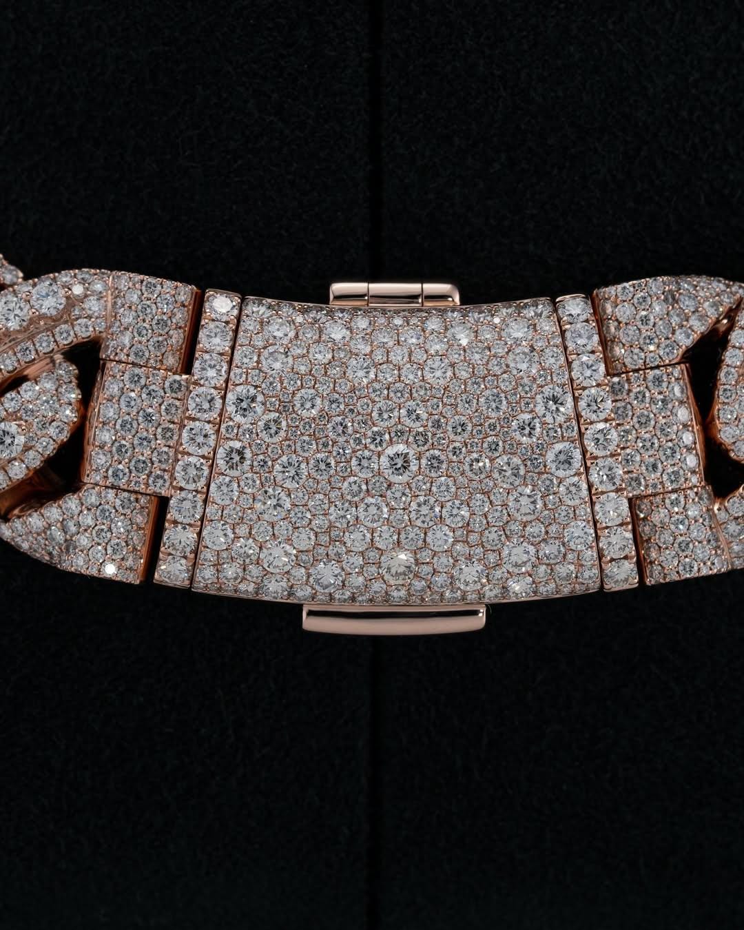 20mm Luxury Cuban Link Chain Necklace with Moissanite Diamonds – 925 Sterling Silver, Passes diamond test