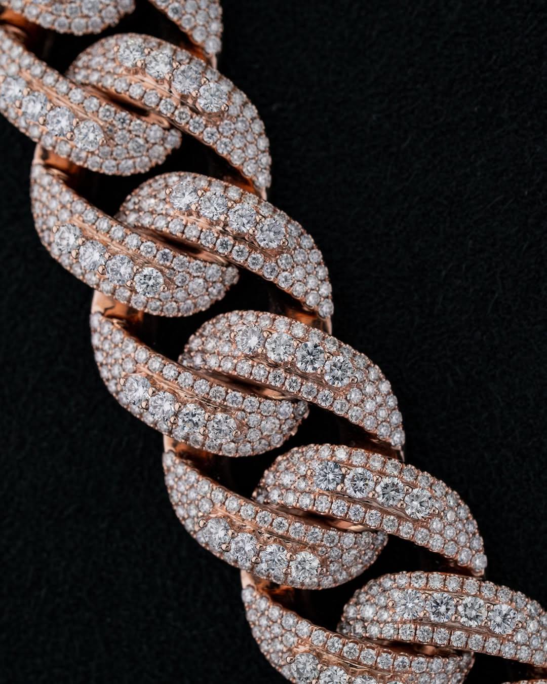 20mm Luxury Cuban Link Chain Necklace with Moissanite Diamonds – 925 Sterling Silver, Passes diamond test