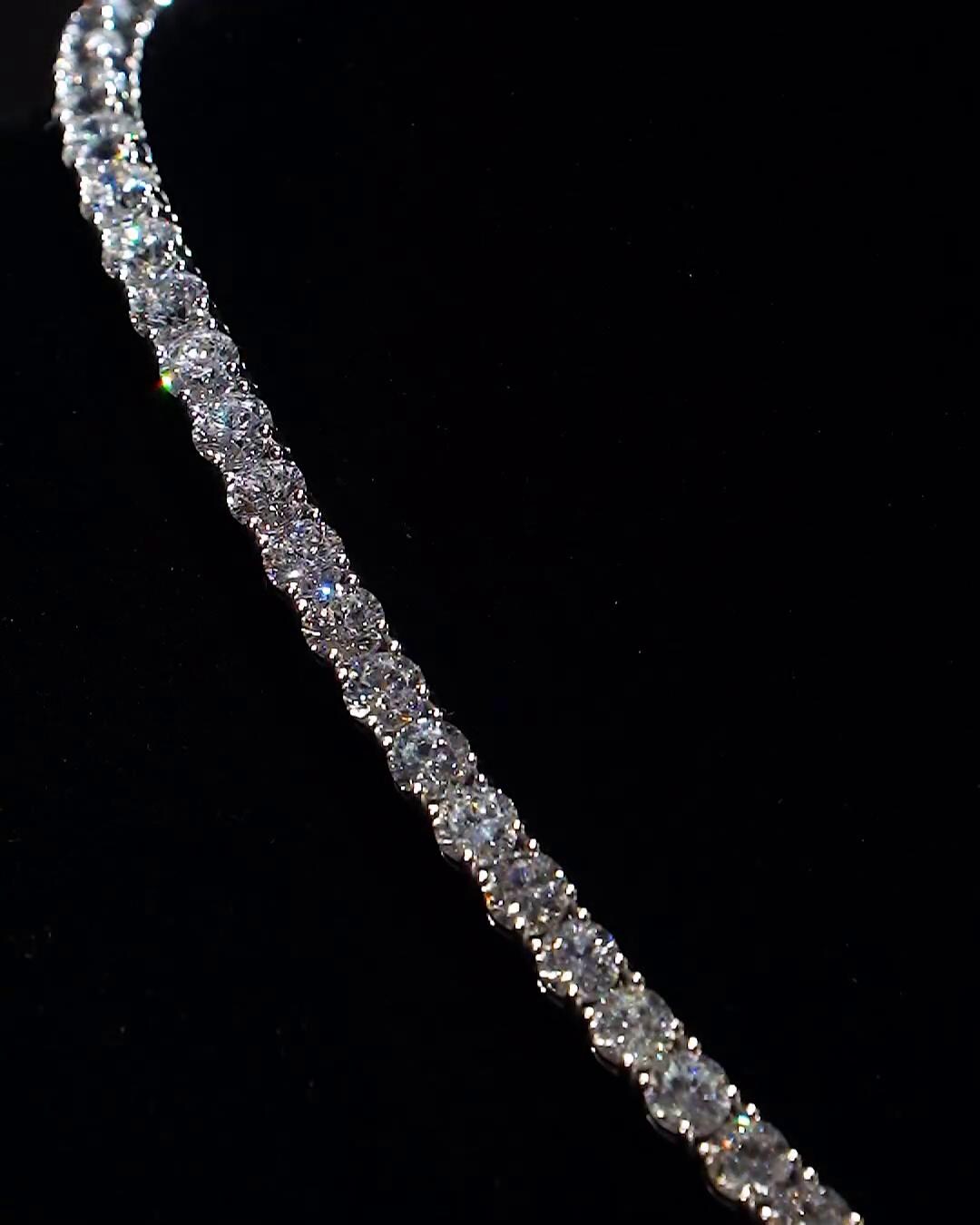 Iced Out Tennis Chain | VVS1 Quality Round-Cut Moissanite Diamonds | Passes Diamond Tester