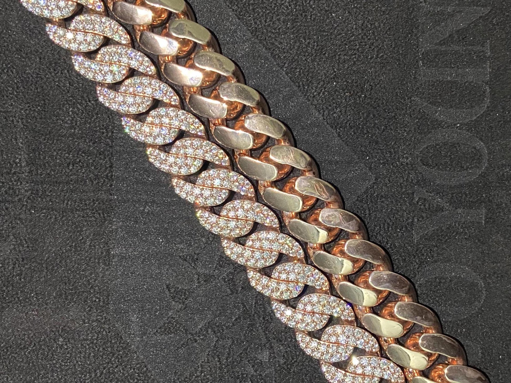 Iced Out 16mm Miami Cuban Chain, VVS1 Quality Round-Cut Moissanite Diamonds, Passes Diamond Tester, Rhodium-Plated 925 Sterling Silver