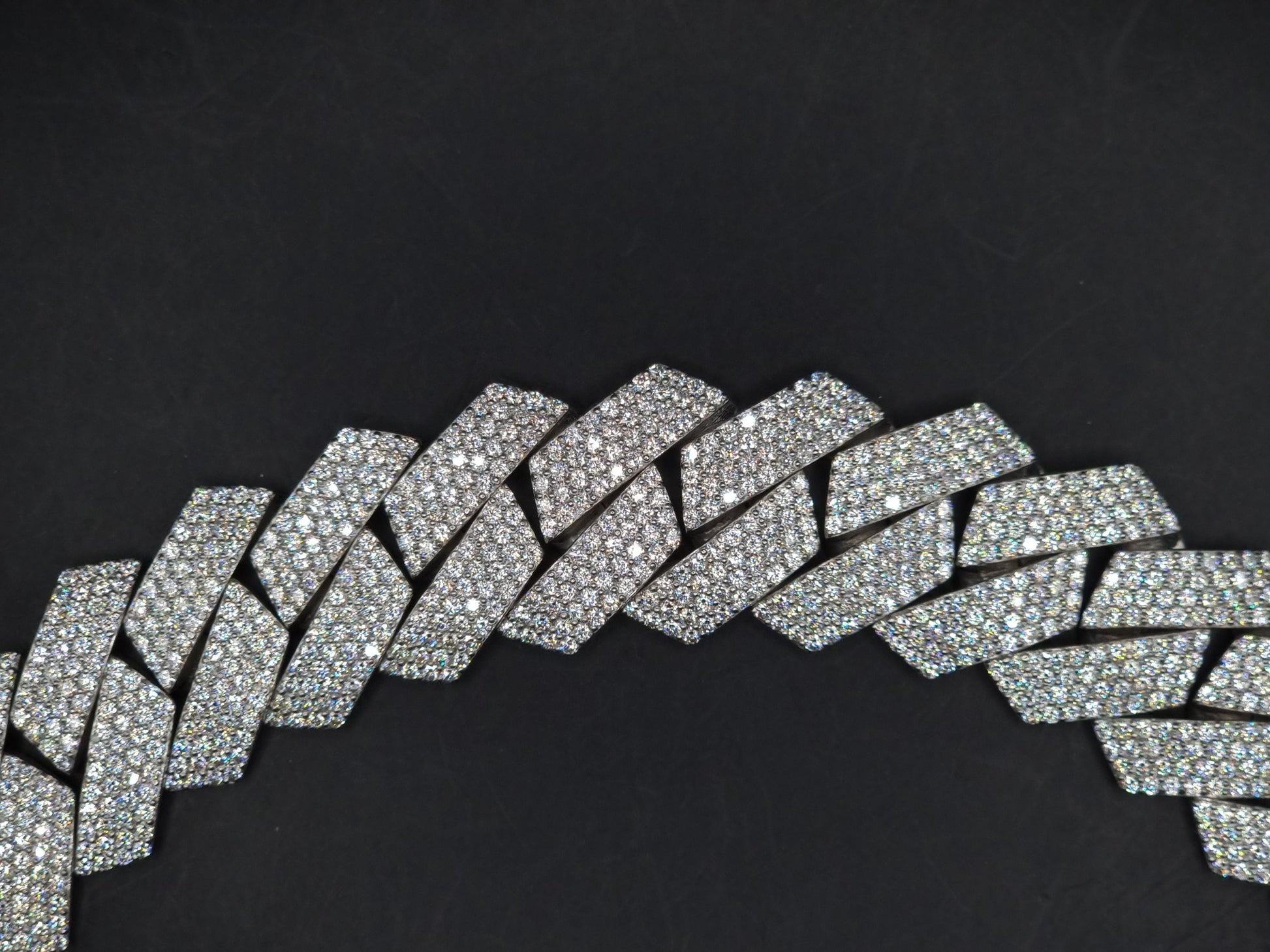22.5mm Moissanite Cuban Link Chain, VVS1 Prong Set Iced Out Necklace, Solid 925 Sterling Silver, Hip Hop Bling Jewelry for Men, Custom Chain