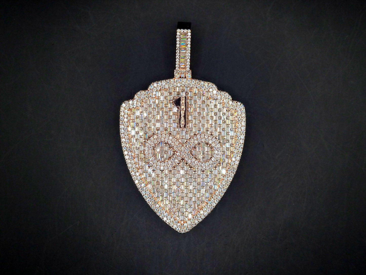 Custom made Iced Out Hip Hop Pendant | Chunky Moissanite pendant | 925 Silver / 10K Gold | Custom Handmade Moissanite Jewelry