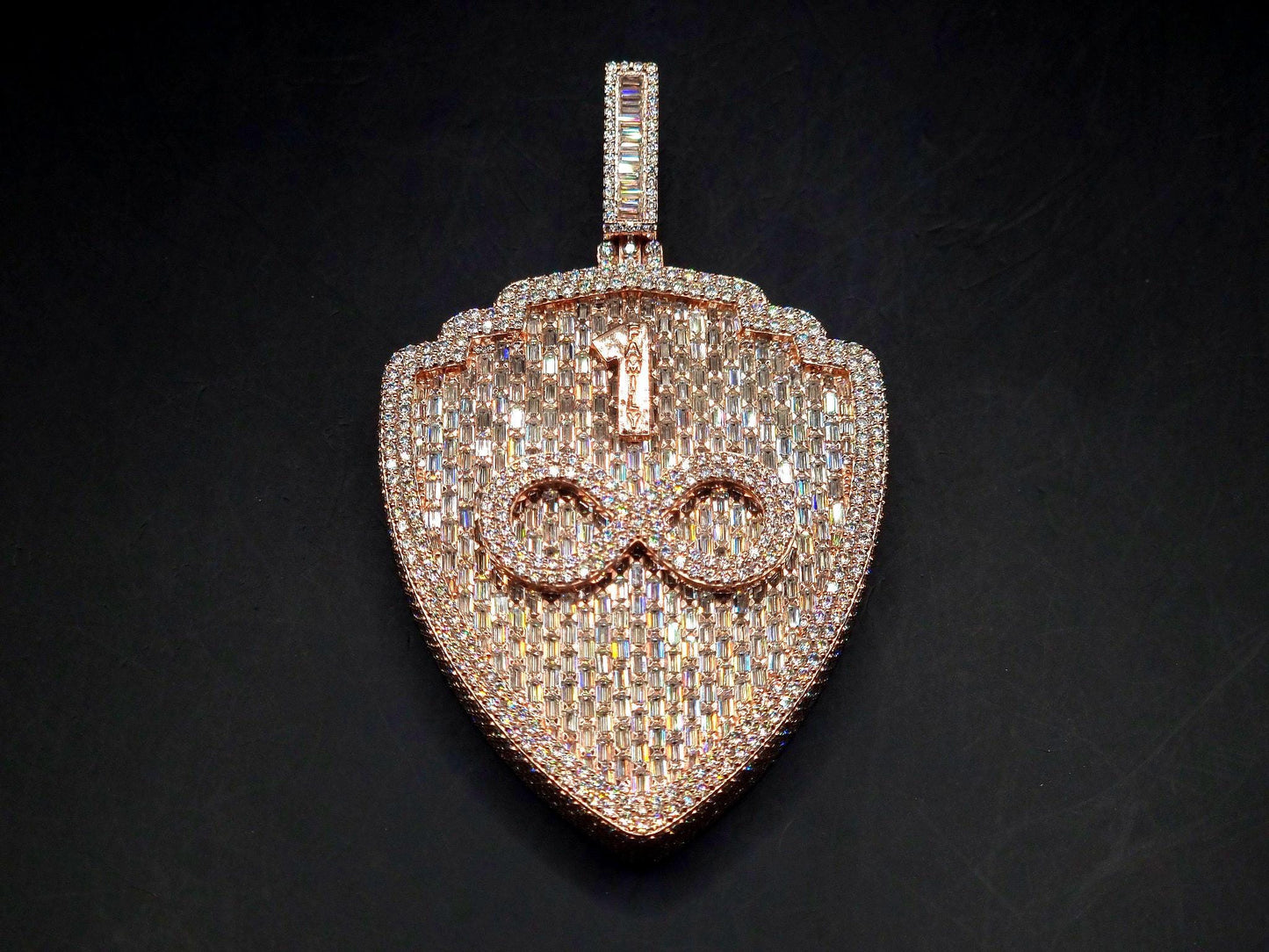 Custom made Iced Out Hip Hop Pendant | Chunky Moissanite pendant | 925 Silver / 10K Gold | Custom Handmade Moissanite Jewelry
