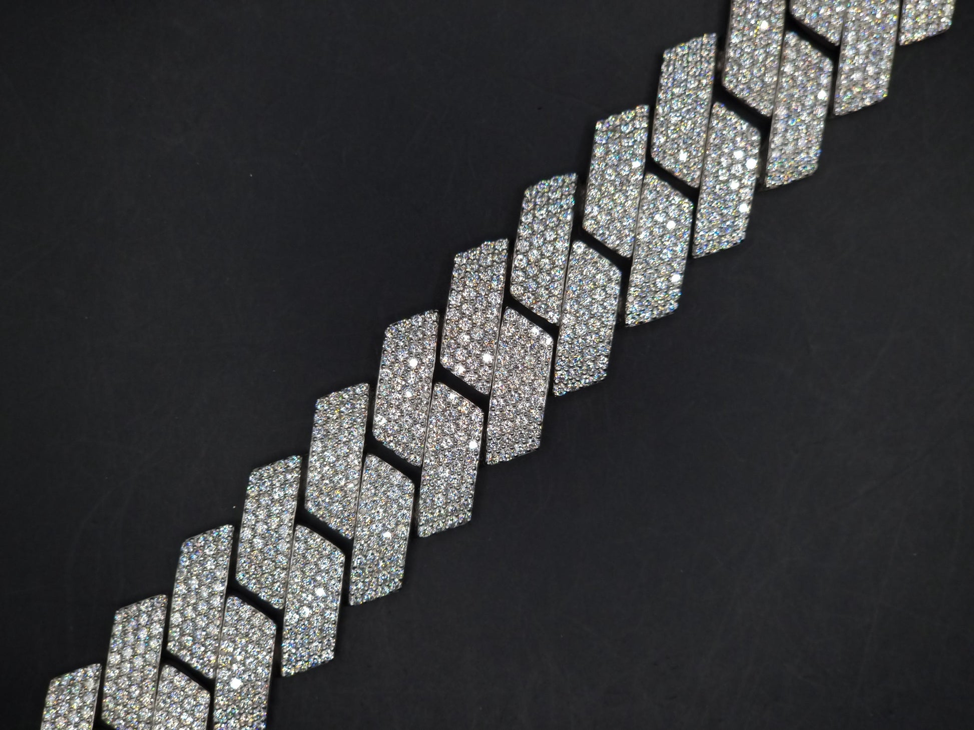 22.5mm Moissanite Cuban Link Chain, VVS1 Prong Set Iced Out Necklace, Solid 925 Sterling Silver, Hip Hop Bling Jewelry for Men, Custom Chain