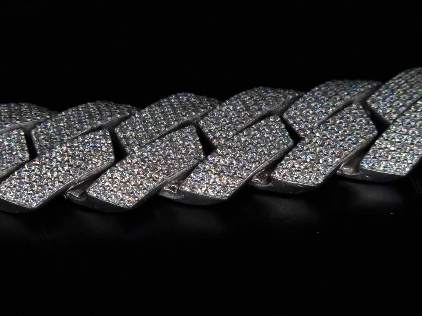 22.5mm Moissanite Cuban Link Chain, VVS1 Prong Set Iced Out Necklace, Solid 925 Sterling Silver, Hip Hop Bling Jewelry for Men, Custom Chain