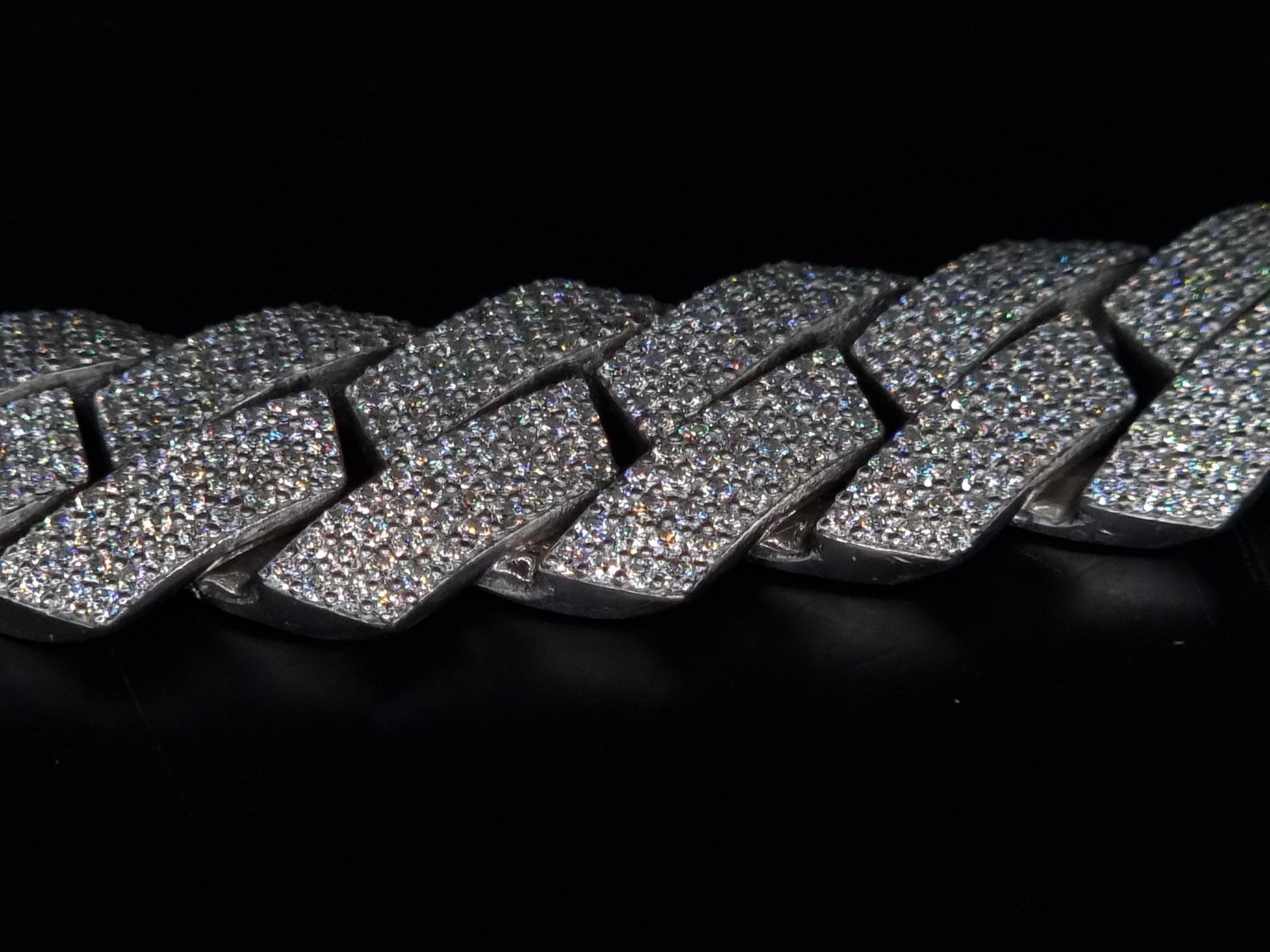 22.5mm Moissanite Cuban Link Chain, VVS1 Prong Set Iced Out Necklace, Solid 925 Sterling Silver, Hip Hop Bling Jewelry for Men, Custom Chain