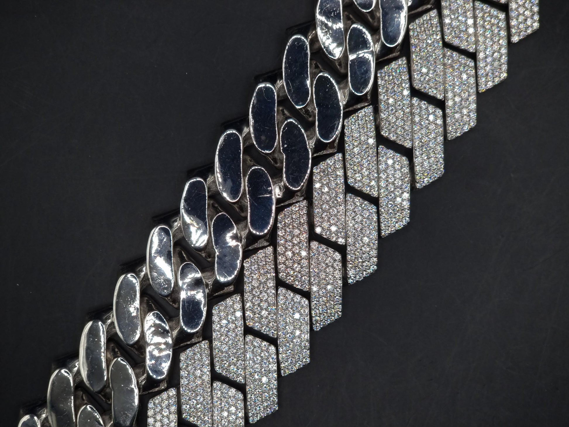 22.5mm Moissanite Cuban Link Chain, VVS1 Prong Set Iced Out Necklace, Solid 925 Sterling Silver, Hip Hop Bling Jewelry for Men, Custom Chain
