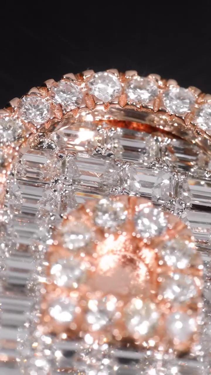 Iced Out Letter "B" Ring for Men in 925 Silver/10K Gold | Custom Hip Hop Initial Ring | Lab Diamond Hip Hop Ring