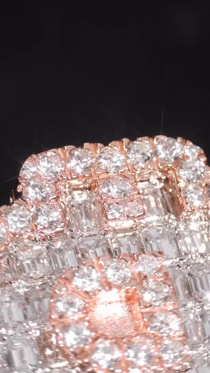 Iced Out Letter "B" Ring for Men in 925 Silver/10K Gold | Custom Hip Hop Initial Ring | Lab Diamond Hip Hop Ring