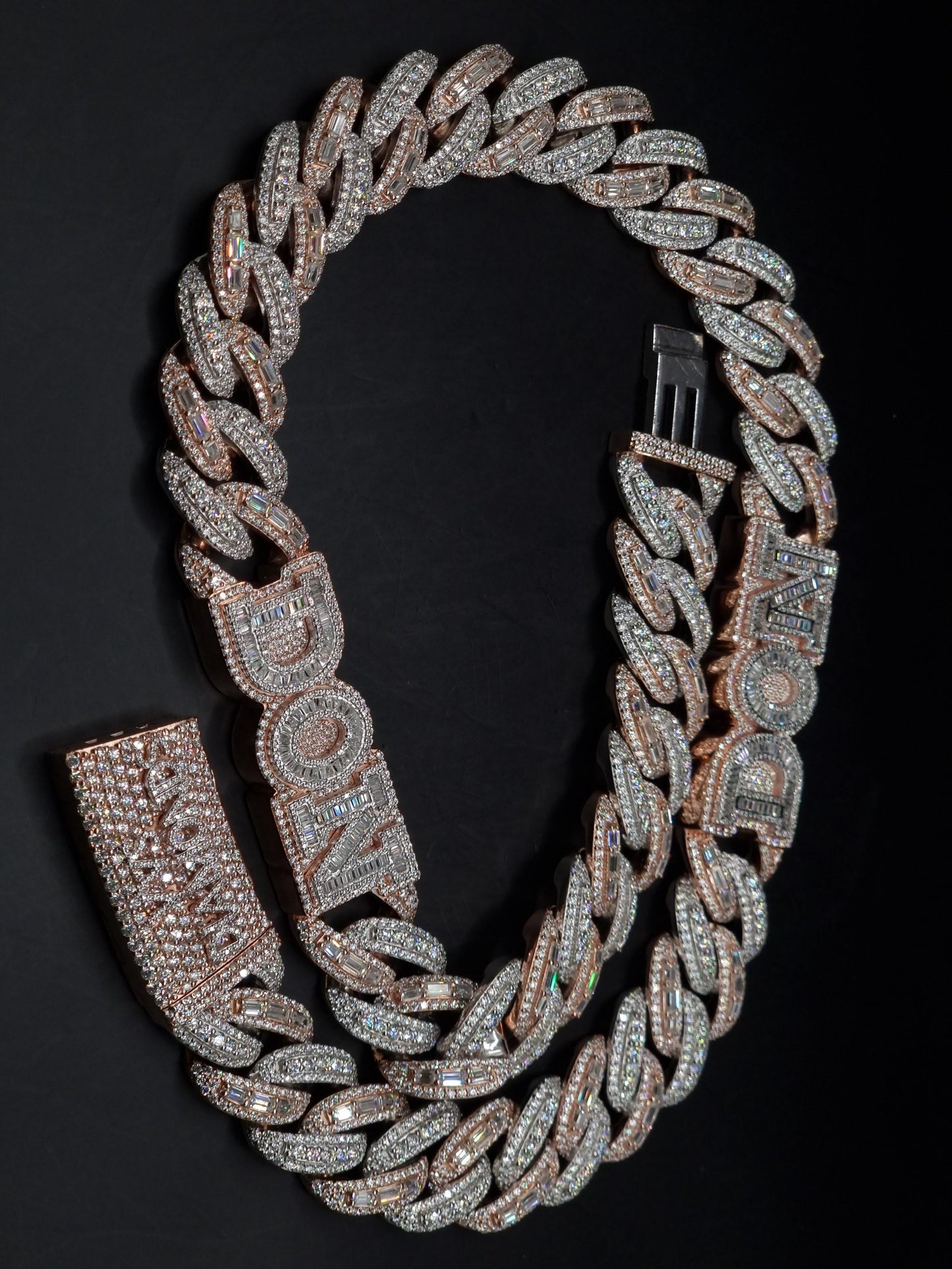20mm VVS Moissanite Cuban Chain | Rhodium Plated 925 Silver | Round & Emerald Cut Iced Out Chain | Pass Diamond Tester | Hip Hop Jewelry