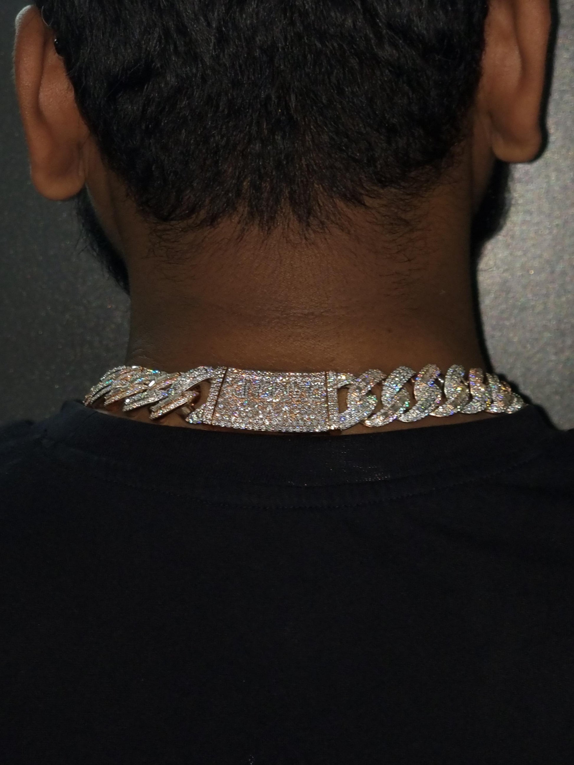 20mm VVS Moissanite Cuban Chain | Rhodium Plated 925 Silver | Round & Emerald Cut Iced Out Chain | Pass Diamond Tester | Hip Hop Jewelry