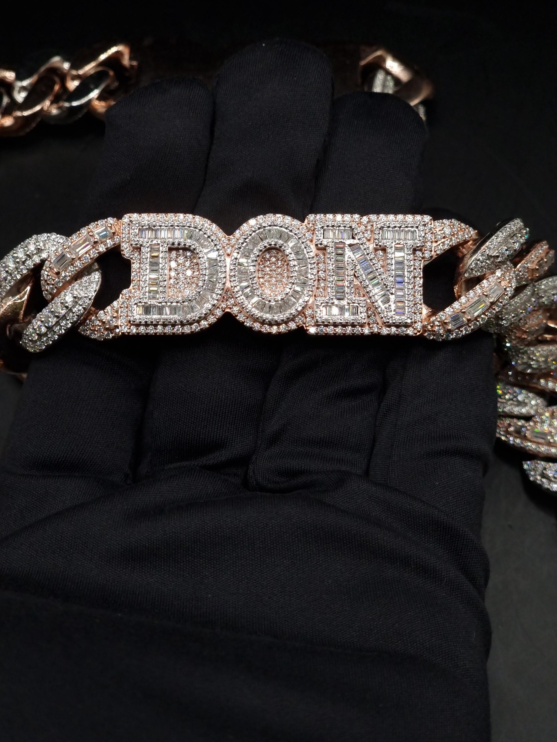 20mm VVS Moissanite Cuban Chain | Rhodium Plated 925 Silver | Round & Emerald Cut Iced Out Chain | Pass Diamond Tester | Hip Hop Jewelry