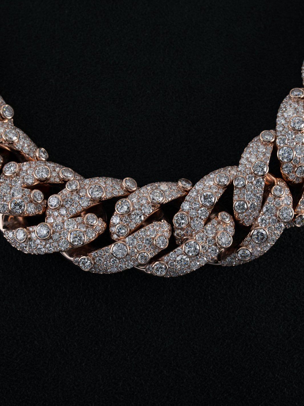 26mm Iced Out Cuban Link Chain | VVS Moissanite Hip Hop Necklace | Mosaic Bezel Set | 925 Sterling Silver | Rapper Jewelry