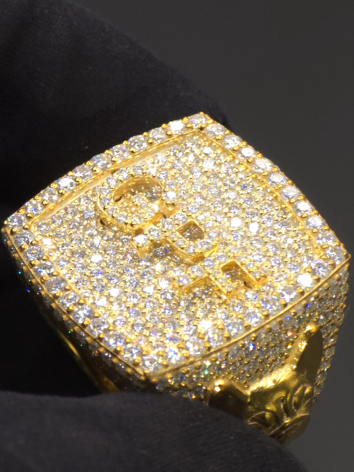 Iced Out Rings for Men, VVS Clarity Cubic Zircon / Moissanite Championship Rings, Statement Rings, Custom Ring, Hip Hop Jewelry Gift