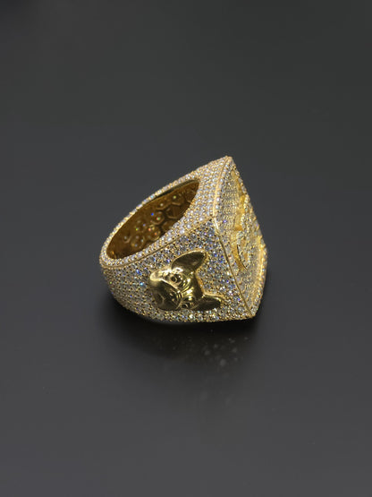 Iced Out Rings for Men, VVS Clarity Cubic Zircon / Moissanite Championship Rings, Statement Rings, Custom Ring, Hip Hop Jewelry Gift