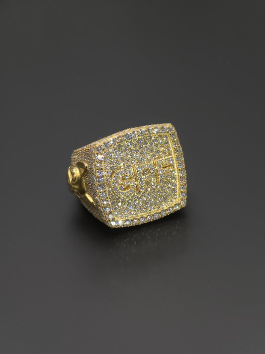 Iced Out Rings for Men, VVS Clarity Cubic Zircon / Moissanite Championship Rings, Statement Rings, Custom Ring, Hip Hop Jewelry Gift