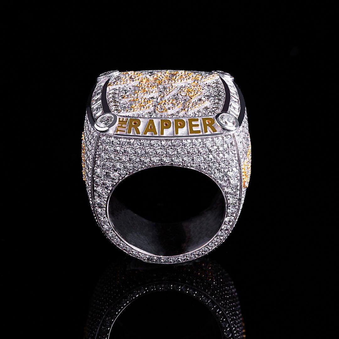 Custom Championship Ring | 925 Sterling Silver or 10K Gold | VVS1 Moissanite | Personalized Hip Hop Jewelry | Fully Customizable