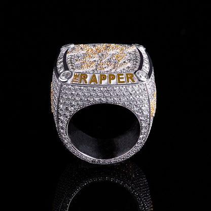 Custom Championship Ring | 925 Sterling Silver or 10K Gold | VVS1 Moissanite | Personalized Hip Hop Jewelry | Fully Customizable