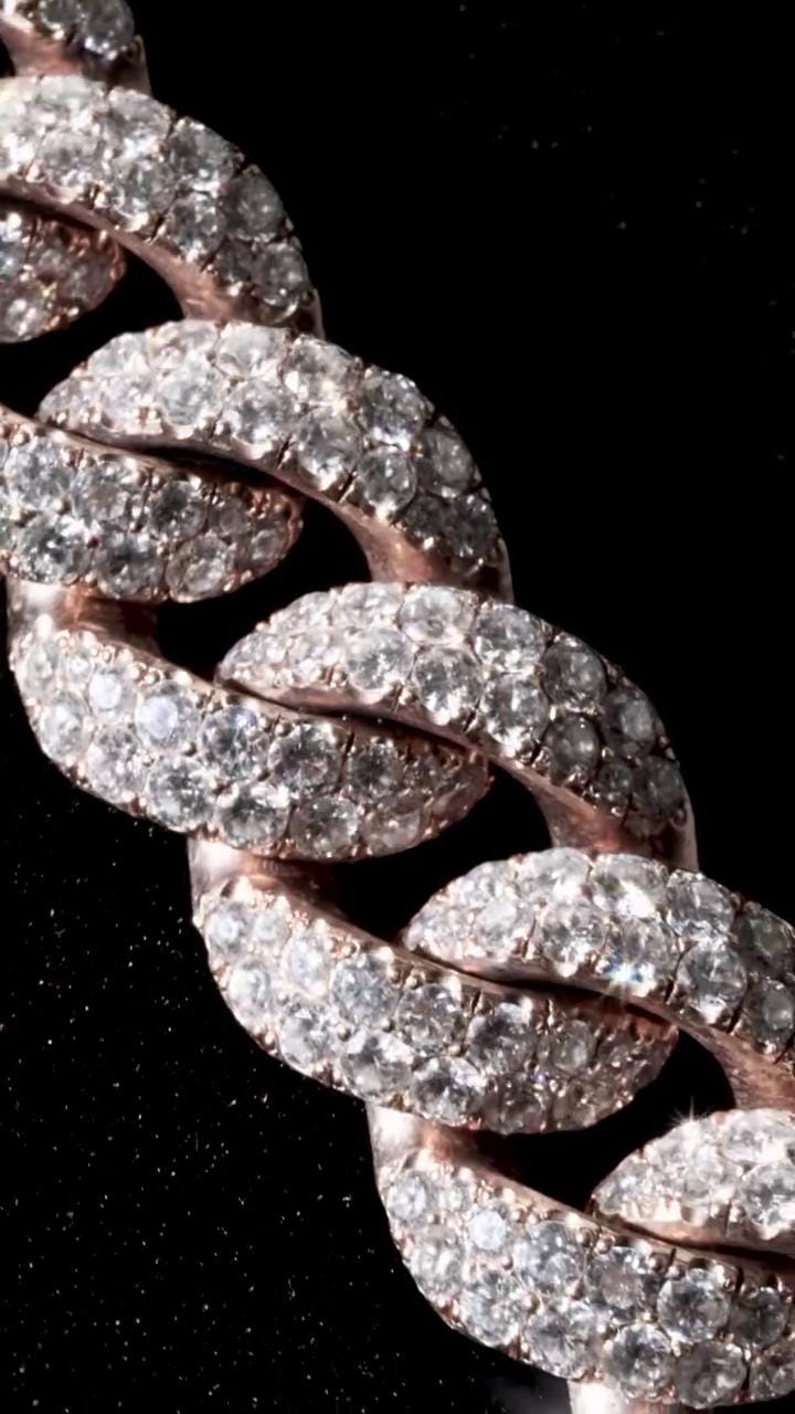 18mm Miami Cuban Link Chain | 2 rows of VVS1 Quality Round-Cut Moissanite | Passes Diamond Tester | Rhodium-Plated 925 Sterling Silver