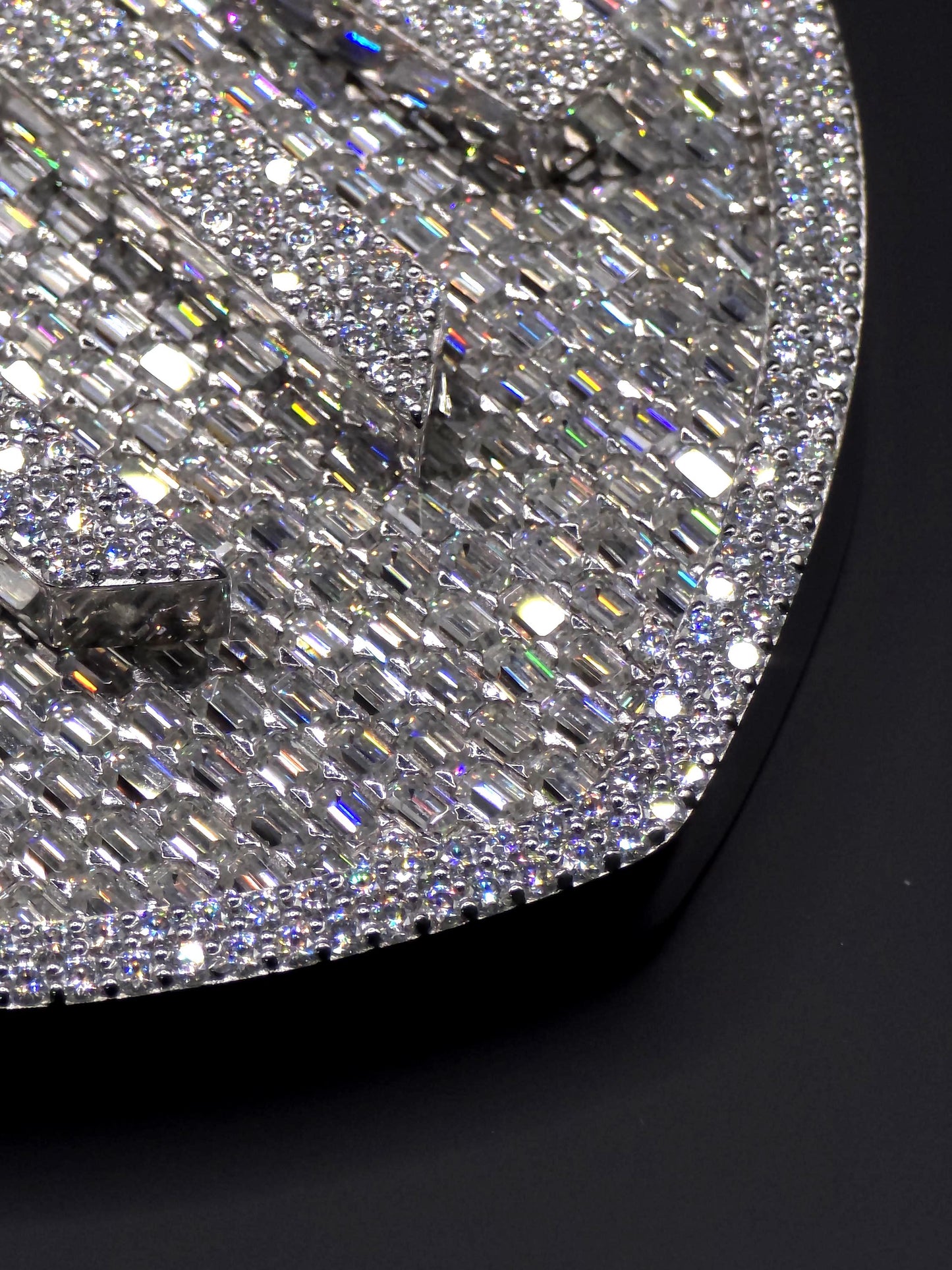 Custom Iced Out Hip Hop Pendant | VVS Emerald & Round cut Moissanite | 925 Silver / 10K Gold | Handmade Statement Jewelry