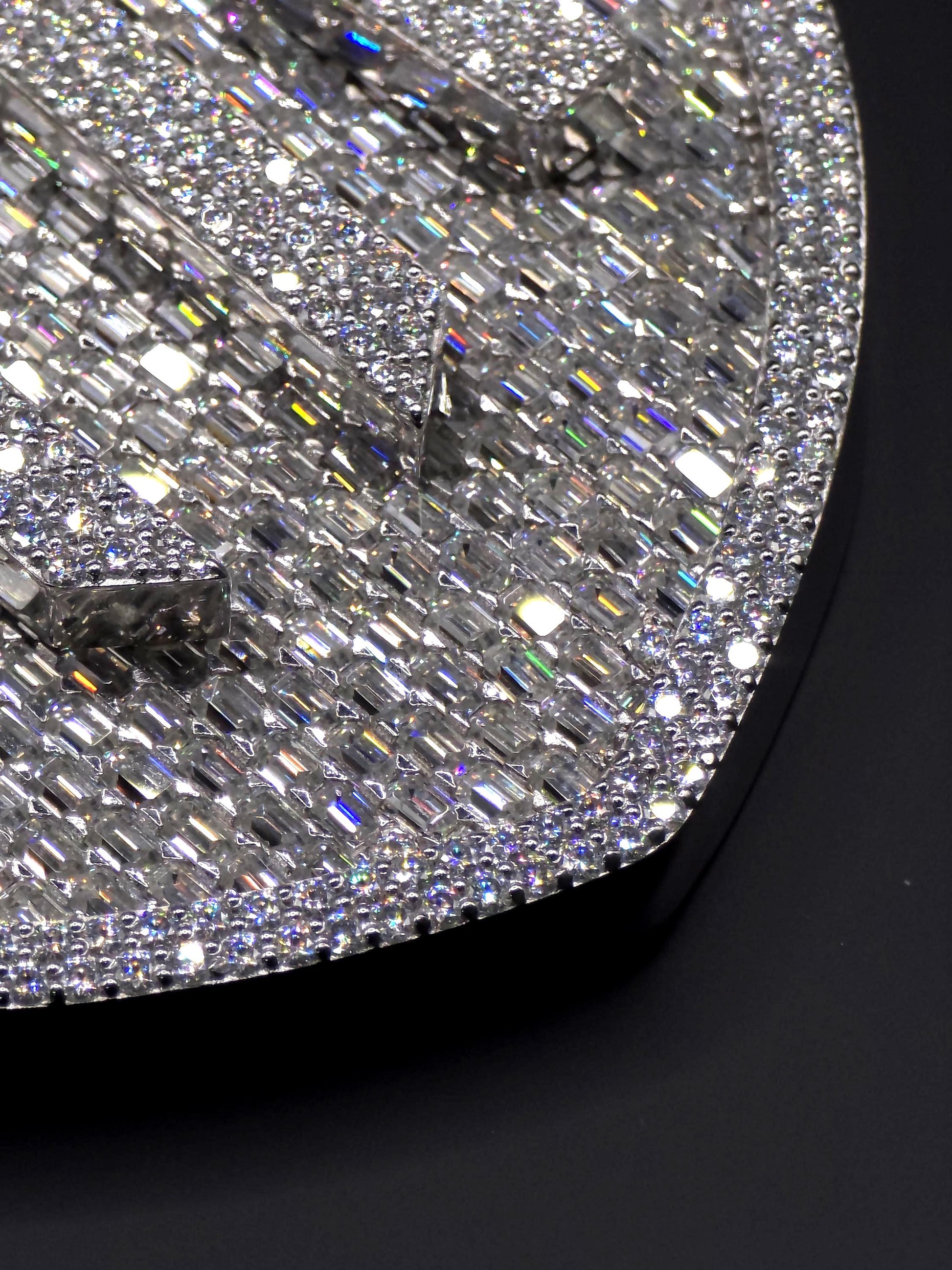 Custom Iced Out Hip Hop Pendant | VVS Emerald & Round cut Moissanite | 925 Silver / 10K Gold | Handmade Statement Jewelry
