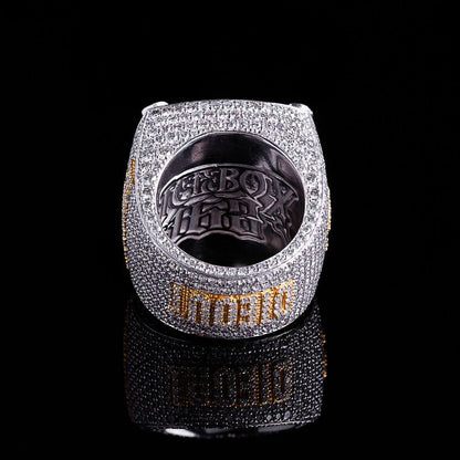 Custom Championship Ring | 925 Sterling Silver or 10K Gold | VVS1 Moissanite | Personalized Hip Hop Jewelry | Fully Customizable
