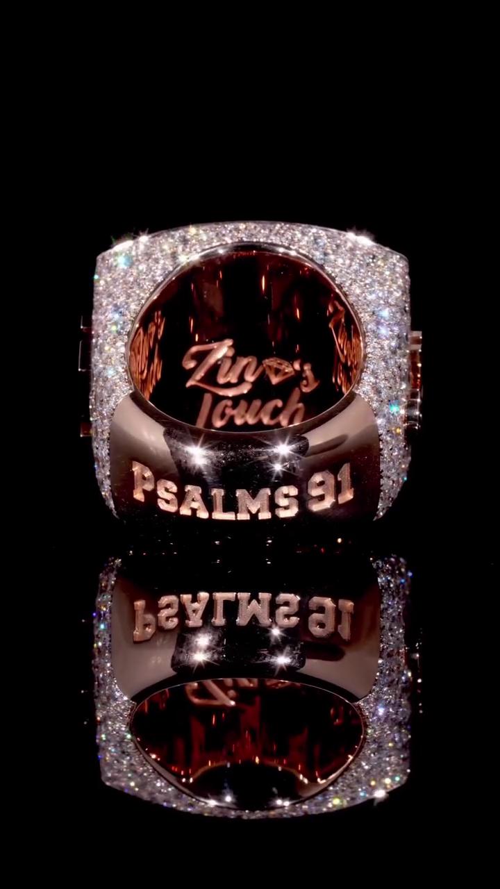 Custom Iced Out Championship Ring, 925 Sterling Silver & VVS Moissanite, Personalized Hip Hop Bling Ring, Men's Statement Jewelry