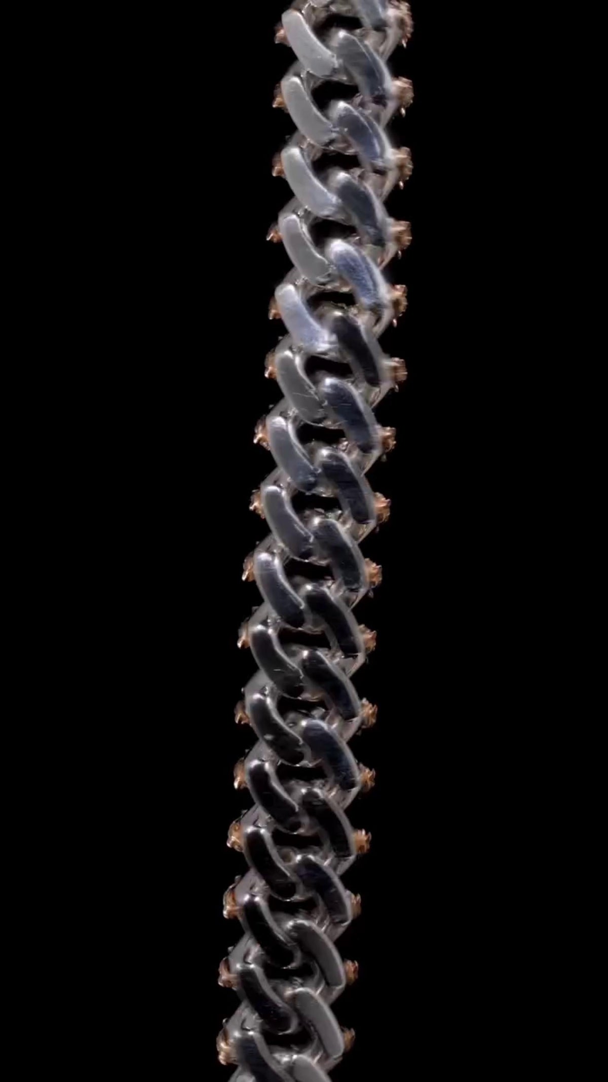 Custom Rose Thorn Cuban Link Chain | 18mm Wide | VVS1 Baguette Moissanite | 925 Sterling Silver | Luxury Hip Hop Necklace