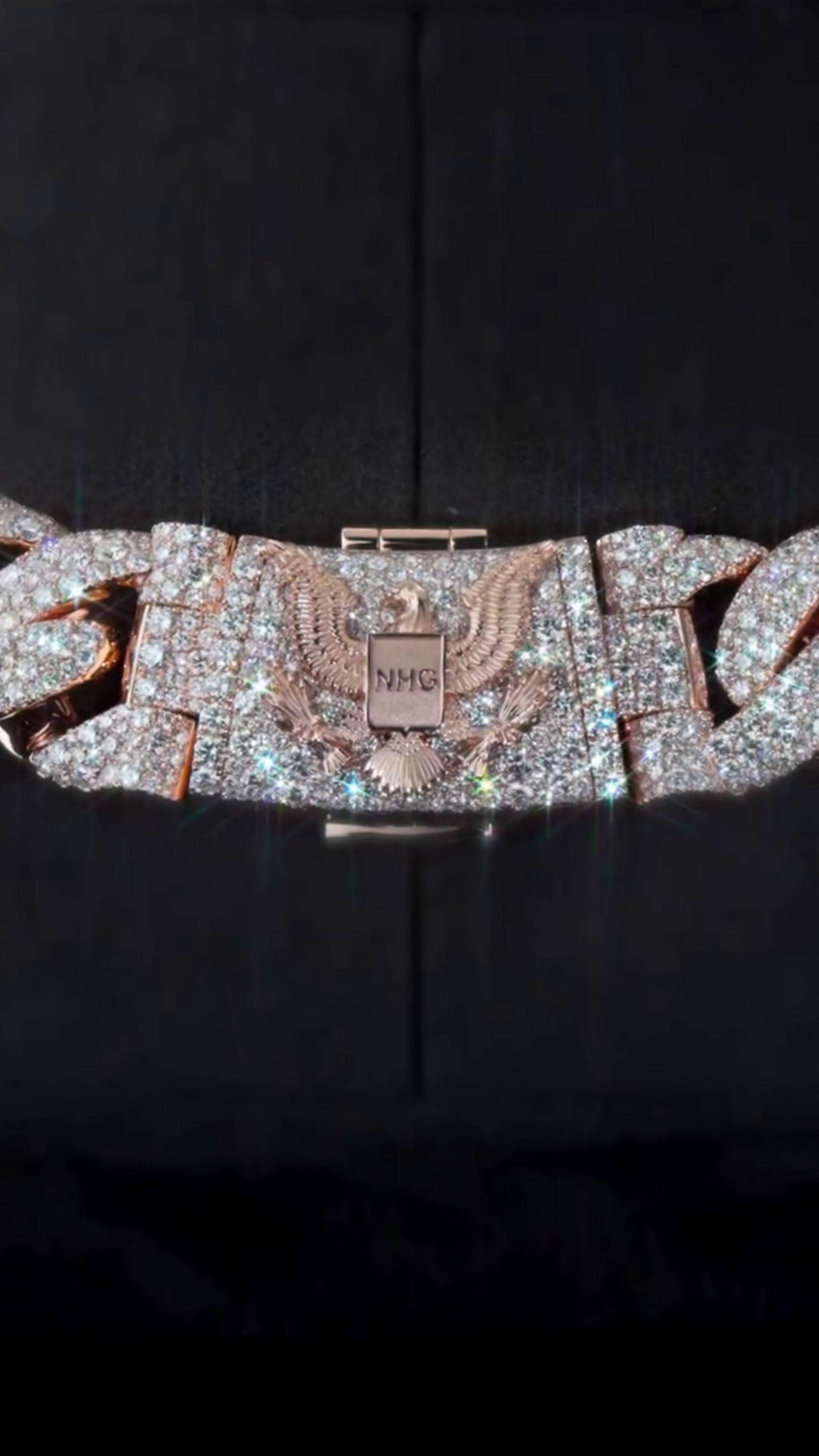 22mm Mosaic Set Miami Cuban Link Chain | VVS1 Moissanite Diamonds | 925 Sterling Silver | Iced Out Hip Hop Necklace